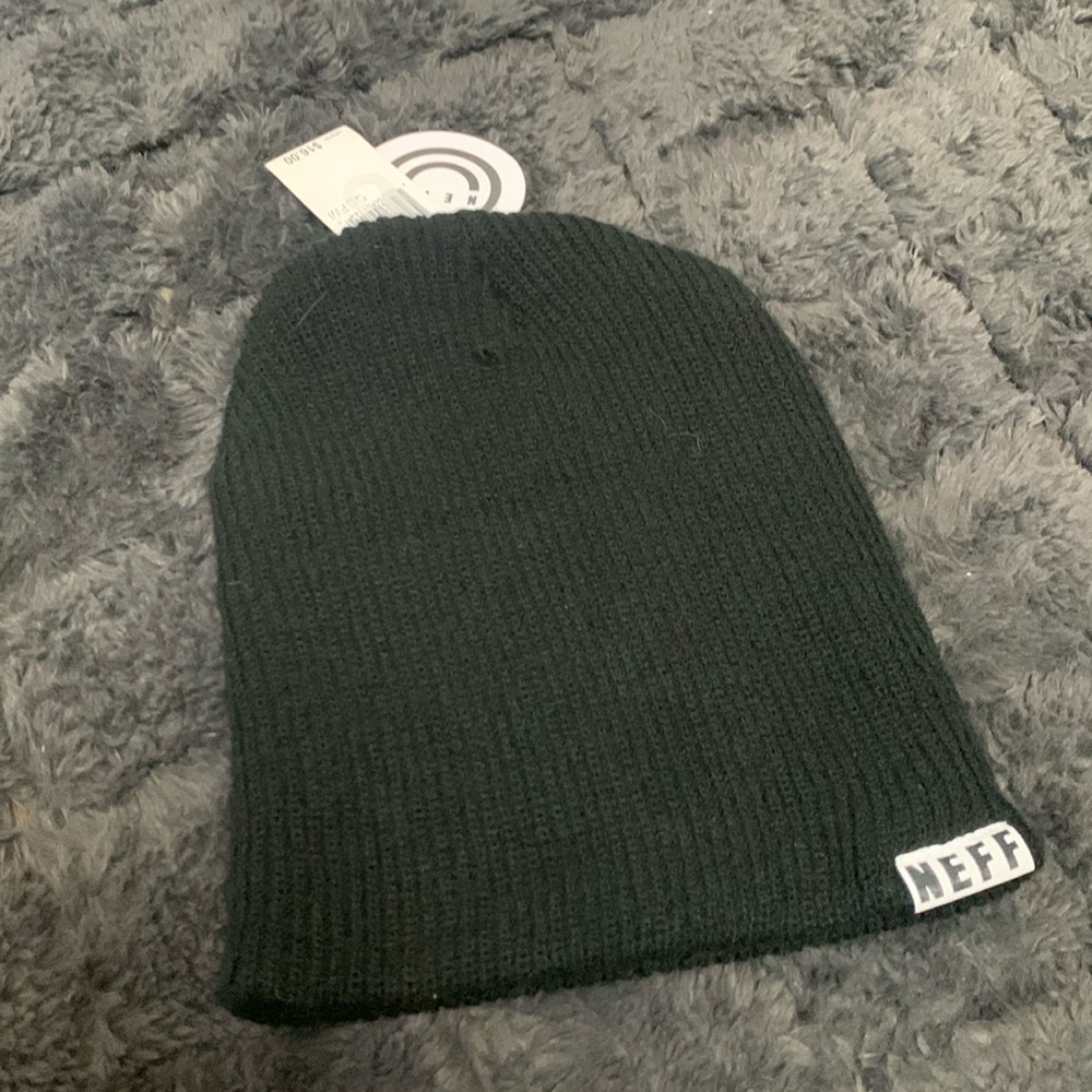 Neff black beanie adult size
